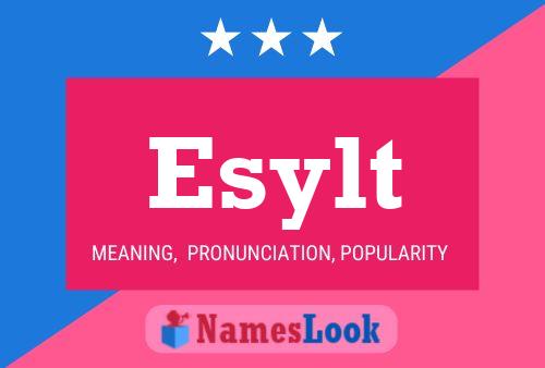 Esylt Name Poster