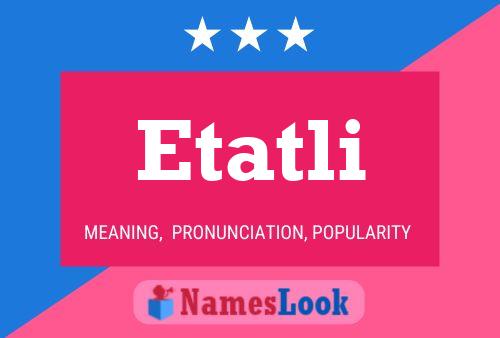 Etatli Name Poster