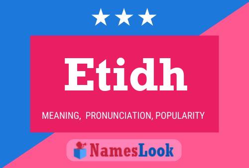 Etidh Name Poster