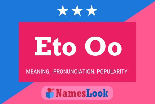 Eto Oo Name Poster