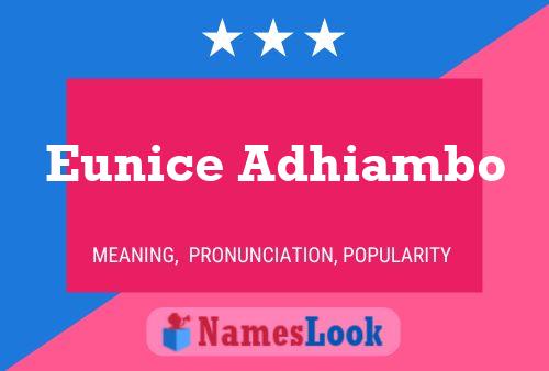 Eunice Adhiambo Name Poster