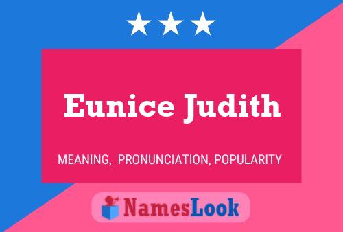 Eunice Judith Name Poster