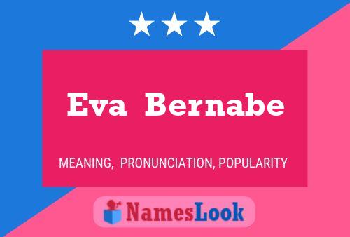 Eva  Bernabe Name Poster