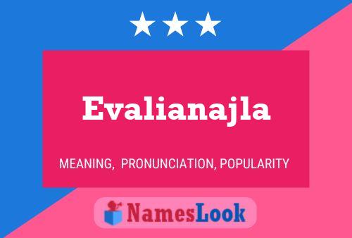 Evalianajla Name Poster