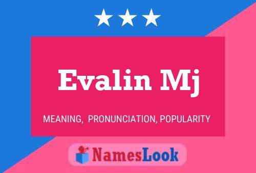 Evalin Mj Name Poster