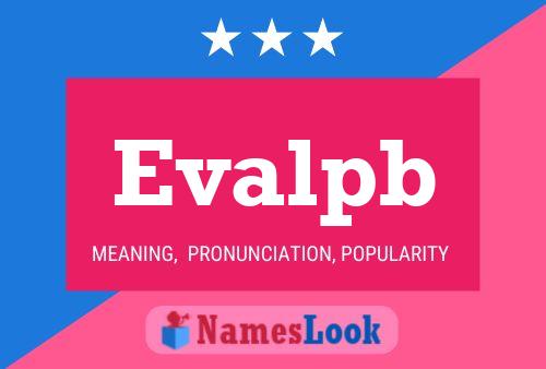 Evalpb Name Poster