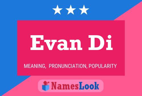 Evan Di Name Poster