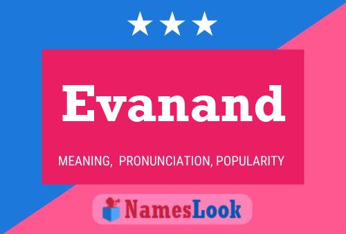 Evanand Name Poster