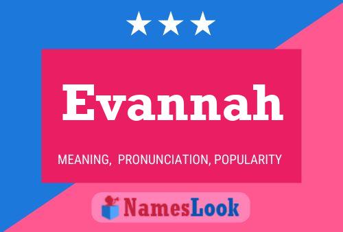 Evannah Name Poster