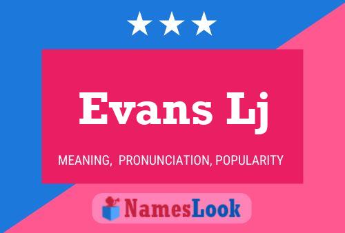 Evans Lj Name Poster