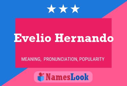 Evelio Hernando Name Poster