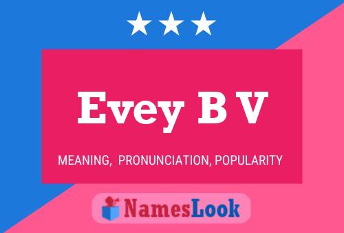 Evey B V Name Poster