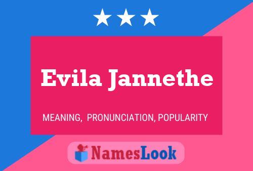 Evila Jannethe Name Poster