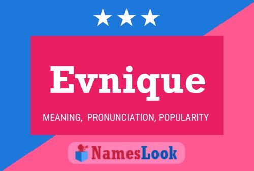 Evnique Name Poster