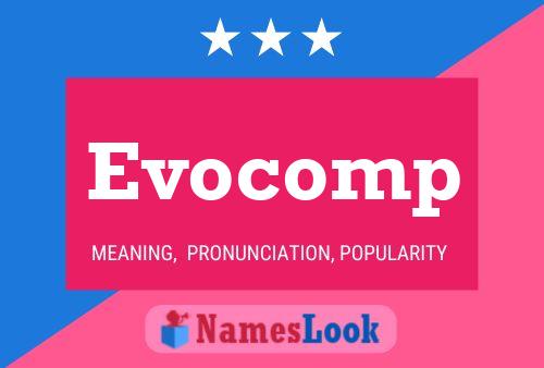 Evocomp Name Poster