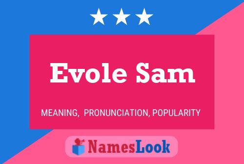 Evole Sam Name Poster