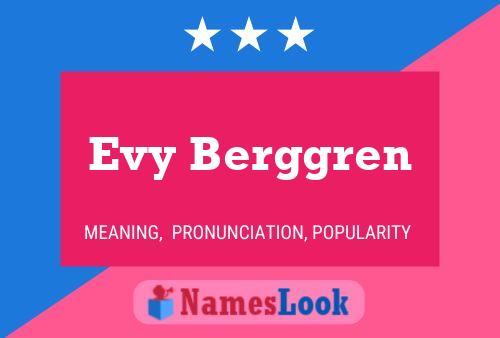 Evy Berggren Name Poster