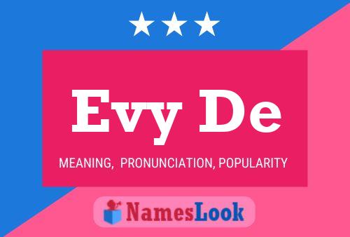 Evy De Name Poster