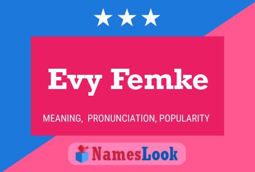 Evy Femke Name Poster