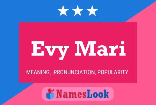 Evy Mari Name Poster