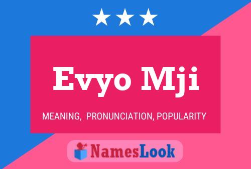 Evyo Mji Name Poster