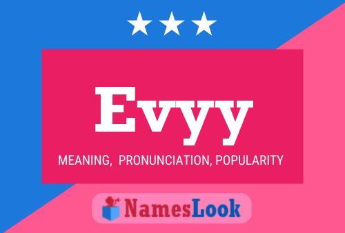 Evyy Name Poster