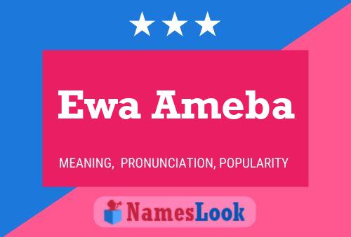 Ewa Ameba Name Poster