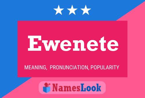 Ewenete Name Poster