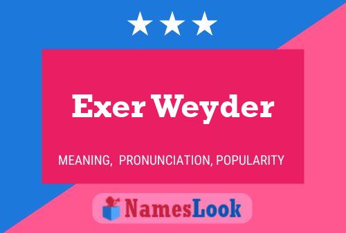 Exer Weyder Name Poster