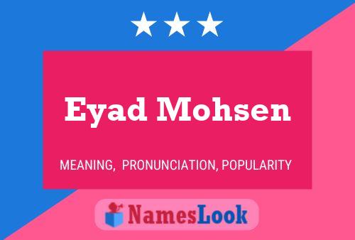 Eyad Mohsen Name Poster