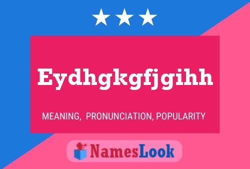 Eydhgkgfjgihh Name Poster