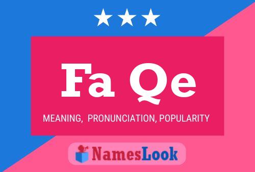 Fa Qe Name Poster