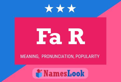 Fa R Name Poster