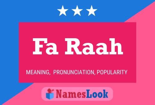 Fa Raah Name Poster