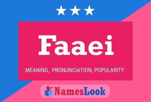 Faaei Name Poster