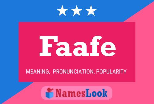 Faafe Name Poster