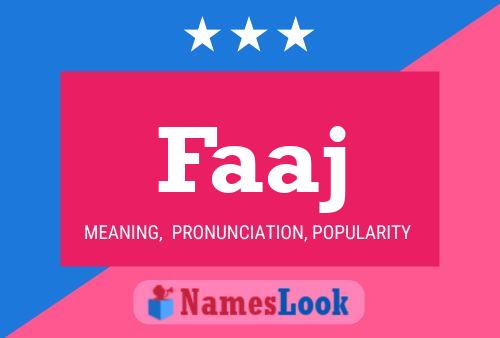 Faaj Name Poster