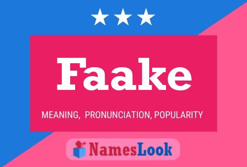 Faake Name Poster