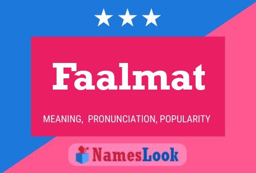 Faalmat Name Poster