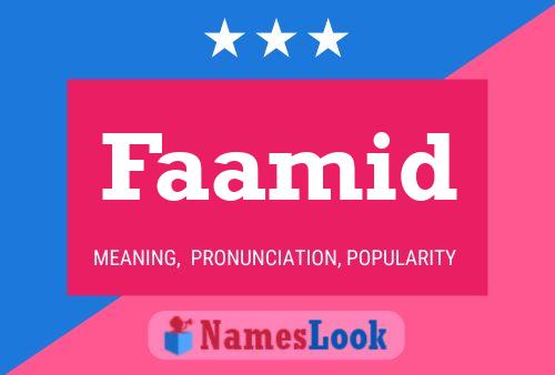 Faamid Name Poster