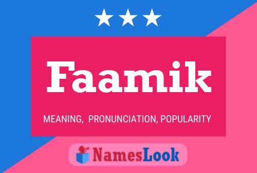 Faamik Name Poster