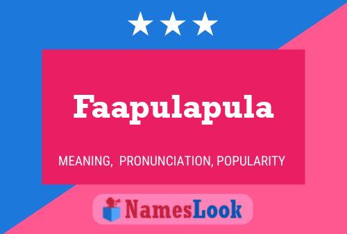 Faapulapula Name Poster