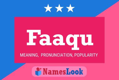 Faaqu Name Poster