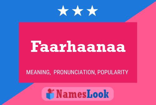 Faarhaanaa Name Poster