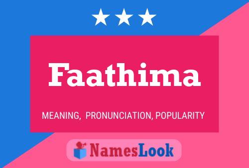 Faathima Name Poster