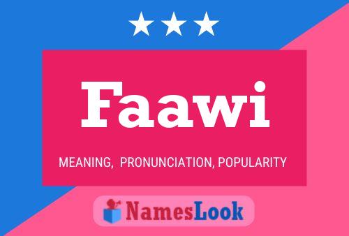 Faawi Name Poster