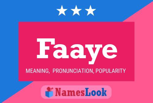 Faaye Name Poster