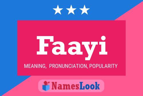 Faayi Name Poster