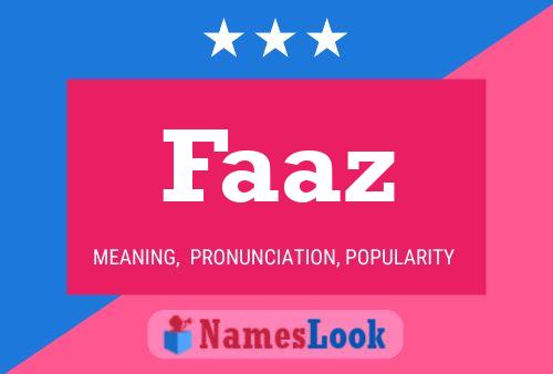 Faaz Name Poster