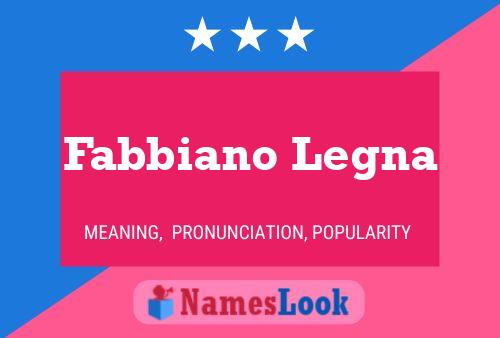 Fabbiano Legna Name Poster